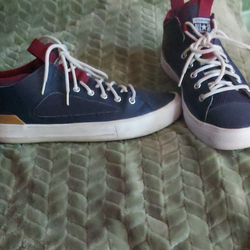 Converse Blue and Red Classic Sneakers